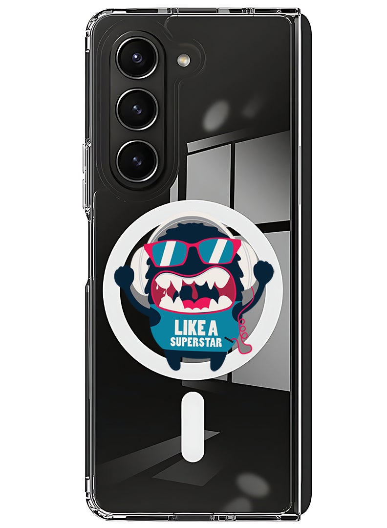 Theodor Magnetic Case for Samsung Galaxy Z Fold 6 Compatible with MagSafe Wireless Charging, Shockproof Phone Bumper Cover Like a superstar - Image 1