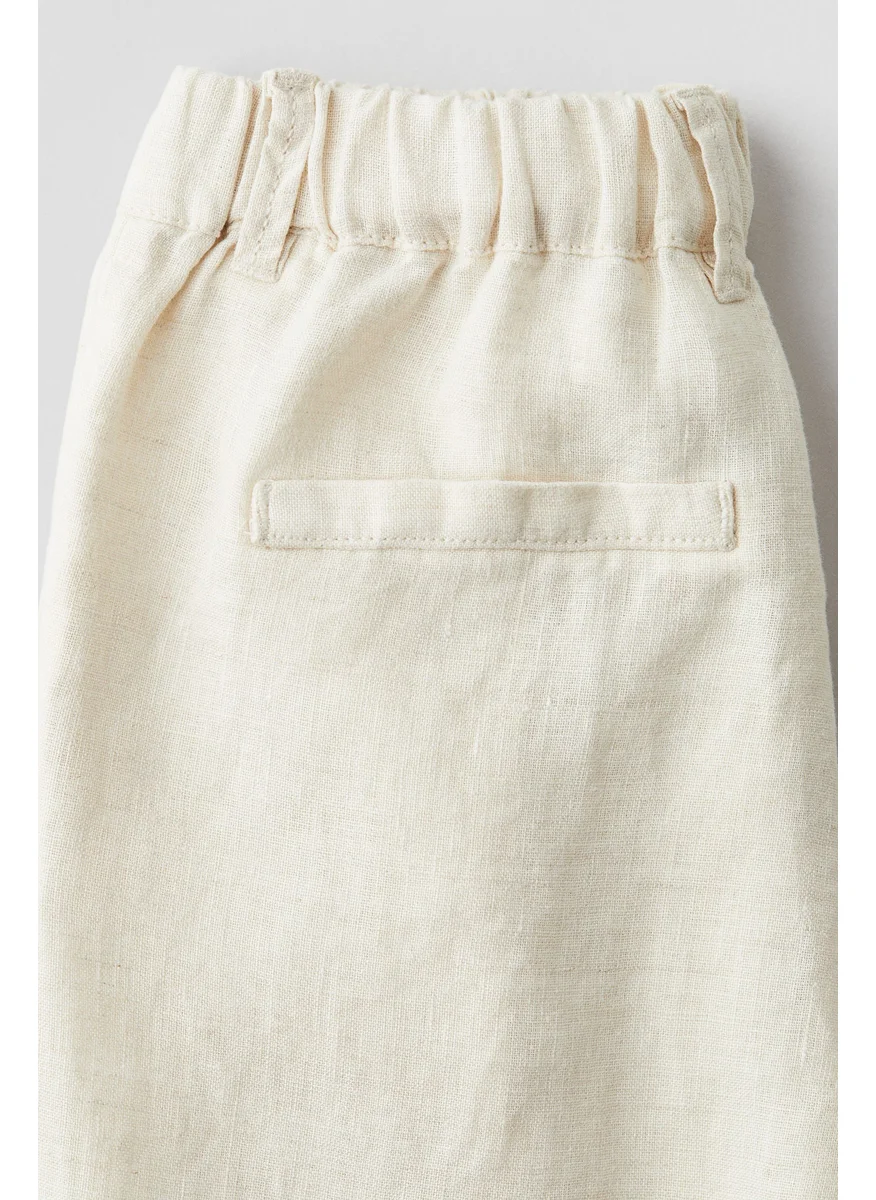 H&M Loose-Fit Linen Trousers