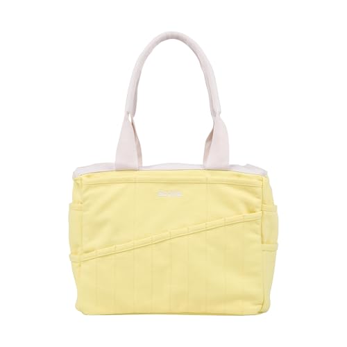 Soolla Studio Bag: Art Supply Storage Organizer & Pottery Tool Bag, Washable Craft Tote, Knitting Yarn Bag, Crochet Project Bag, 30 Pockets, Canvas Carrier, Artist Bag for Adults (Banana Peel) - Image 1