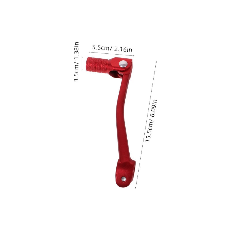 Foldable CNC Motorcycle Gear Shift Lever Adjustable For Off Road Dirt Bike Red - Image 3