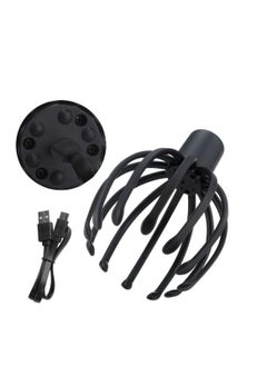 AMBERJACK Electrical Scalp Massager Multi Claw Vibrating Stress Relief Stimulating Hair Scratcher Black  - Image 3
