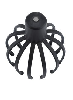 AMBERJACK Electrical Scalp Massager Multi Claw Vibrating Stress Relief Stimulating Hair Scratcher Black  - Image 1