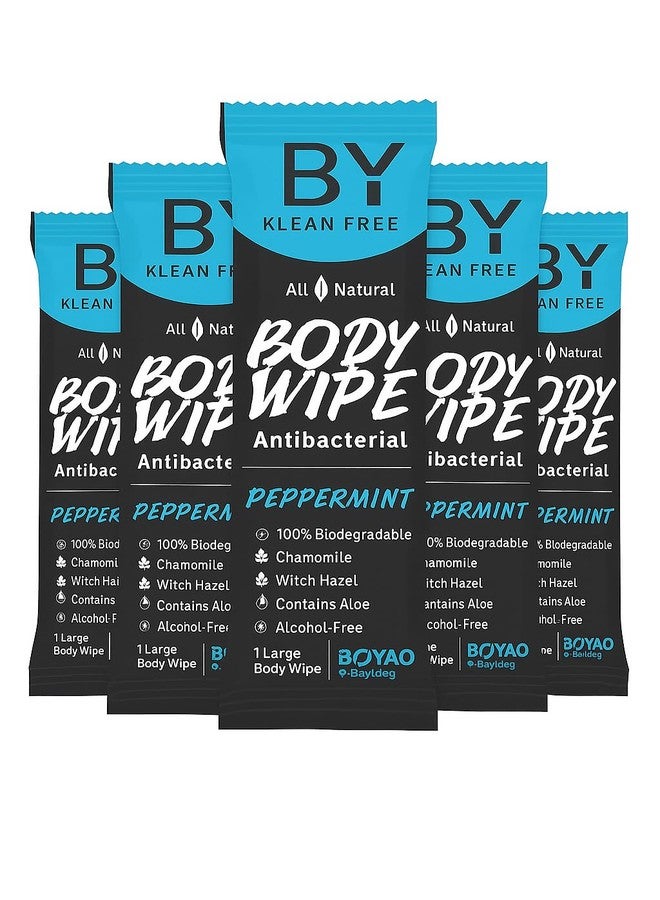Bispy Soft Body Cleansing Wet Bed Bath Wipes for Adults Body Sponging Wipes, Anti Bacterial, Ready To Use Cleansing Towels, Refreshing Sponge Bath Towel, For Men & Women (5 pcs) - Image 1