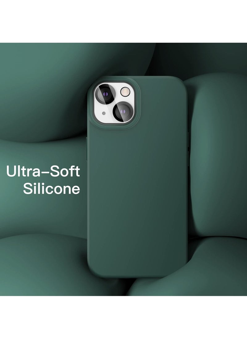 BORTONY iPhone 14 Plus Cover with 2-Pack Screen Protector and 2-Pack Camera Lens Protector Liquid Silicone Shockproof Drop Protection Case 6.7 inch - Image 5