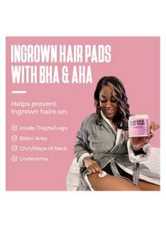 DIVINE DERRIERE Prevent Ingrown Hairs and Razor Bumps Ingrown Hair Treatment for Bikini Area and Razor Bumps Ingrown Hair Pads with BHA & AHA Topicals for Razor Burns Razor Bump Stopper After Waxing Skin Care  - Image 4
