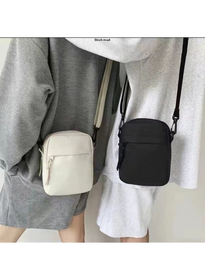 Boys Mori Small Satchel Ins Shoulder Bag Men's Sports Leisure Small Backpack Women's Simple Crossbody Bag Wholesale-Color:White - Image 2