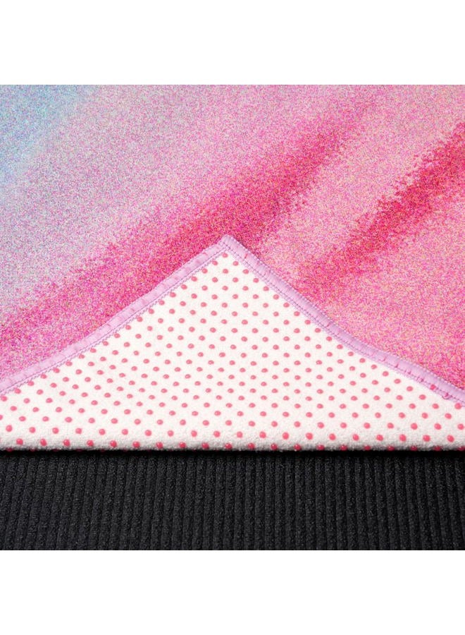 Eunzel Hot Yoga Towel, Non Slip Yoga Mat Towel Sweat Absorbent Printed Yoga Towel with Grip Dots for Hot Yoga, Pilates and Workout 72"x 24", Sunset - Image 5