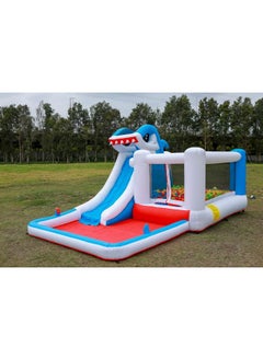 JSAITOYS Home Use Kids Shark Inflatable Bounce Water Slide Jumping House  - Image 5