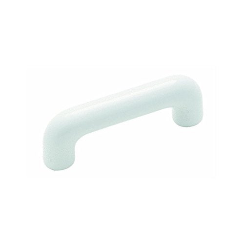 Laurey 34842 3 Inch - 76mm Plastic Wire Cabinet Hardware Pull - White - Image 1