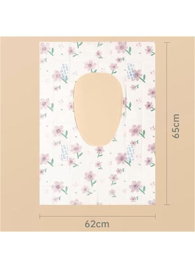 Gonice 20 Pack Disposable Toilet Seat Covers, Extra Large Waterproof Potty Covers for Kids/Adults, Individually Wrapped for Travel/Public Restrooms(62 * 65cm)  - Image 5