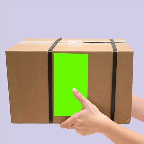 PARLAIM 3 X 5 Inch Rectangle Adhesive Color Coding Stickers,Square Inventory Stickers -250 Per Dispenser Box (Fluorescent Green) - Image 5