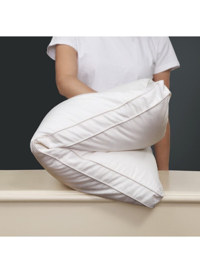 Fuanna Home Textile Pillow Core, Cervical Pillow, Five-star Hotel Pillow, One Pack, Pure Cotton Antibacterial Pillow Core, Fiber Pillow, 70*45cm - Image 2
