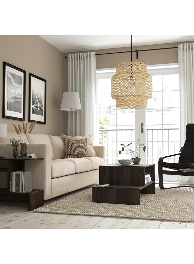 زبون طاولة قهوة، بني غامق، 90×55 سم - Image 2