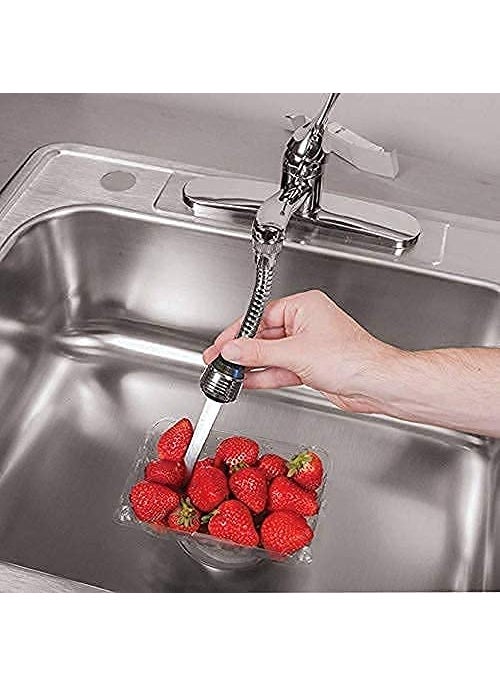 Gopinath Autolink Gopinath Autolink Bubbler Saving Water Faucet Stainless Steel tap Extension Filter Shower Head Nozzle Adapter Silver Chrome Finish  - Image 4
