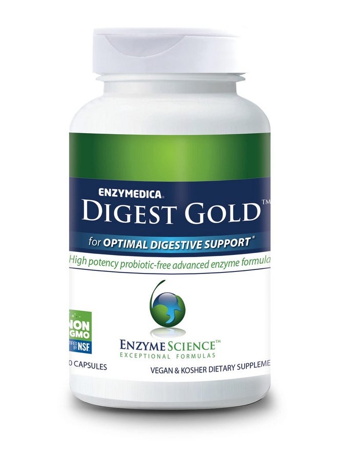 Enzyme Science Enzyme Science Digest Gold, 240 Capsules - Maximum Strength Vegan Enzyme Supplement for Better Digestion with Amylase, Lipase and Protease  - Image 1
