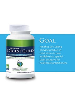 Enzyme Science Enzyme Science Digest Gold, 240 Capsules - Maximum Strength Vegan Enzyme Supplement for Better Digestion with Amylase, Lipase and Protease  - Image 3