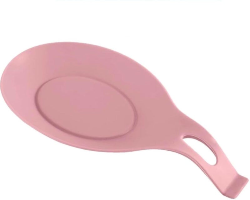 مسند ملاعق ثقيل من السيليكون، حامل ملاعق مقاوم للحرارة، أدوات المطبخ (وردي) Ø§Ù”Ø§Ø¹Ù‚ Ù…Ù‚Ø§ÙˆÙ… Ù″Ø±Ø§Ø±Ø© Ø¯ÙˆØ§Øª Ø§Ù„Ù…Ø·Ø¨Ø® (ÙˆØ±Ø¯ÙŠ ÙØ§ØªØ)