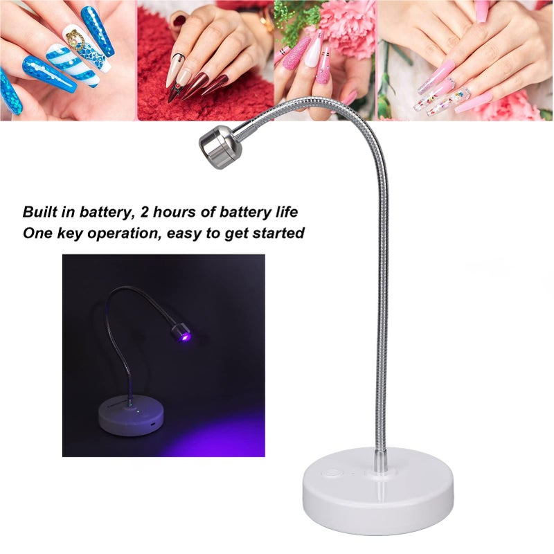 ABS Adjustable Angle 3W LED Gel Nail Dryer Curing Lamp For Home Salon Use - Image 5