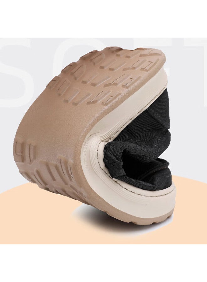 Anglerfish Angler Spring And Autumn Old Beijing Cloth Shoes Men's Breathable Slip-on Canvas Shoes Casual Dad Shoes A5032 Khaki Color 41 - Image 5
