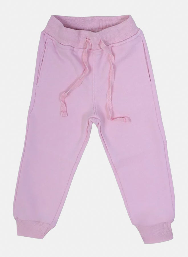 Our kids Girls Plain Sweatpants – Pink - Image 1