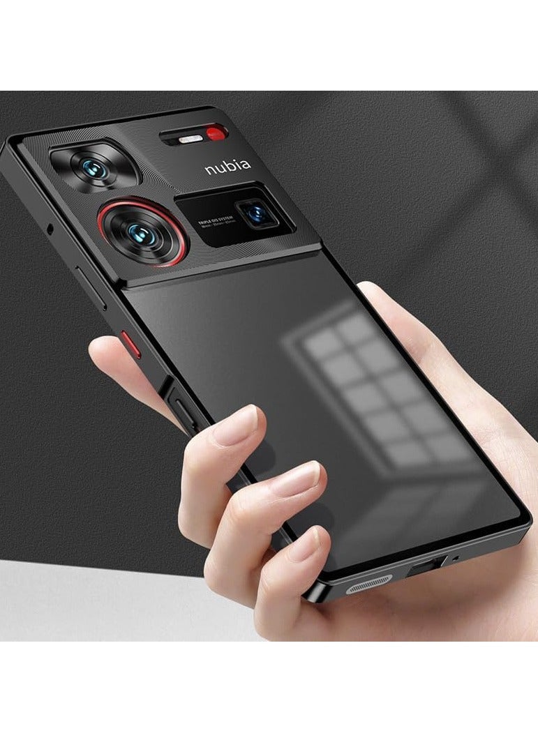 عام حافظة لهاتف زي تي إي نوبيا زد 60 ألترا (2024) ، إطار جانبي معدني من سبائك الألومنيوم ، غطاء خلفي مغناطيسي متين مضاد للبصمة مقاوم للصدمات وغير قابل للانزلاق - Image 5