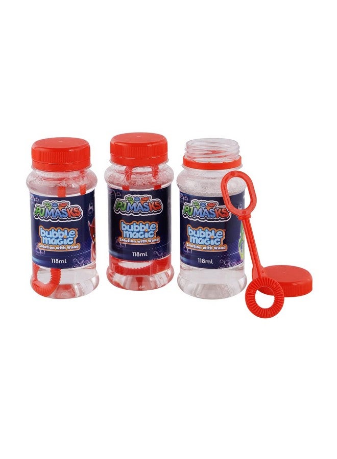 Bubble Magic Bubble Magic PJ Masks Solution Bottle with Wand - Pack of 3 118 ML Each, with Specially Designed Grooves to Hold More Solution, Gift Set for Age 3 Years and Above, Multicolor, (BM50017) - Image 4