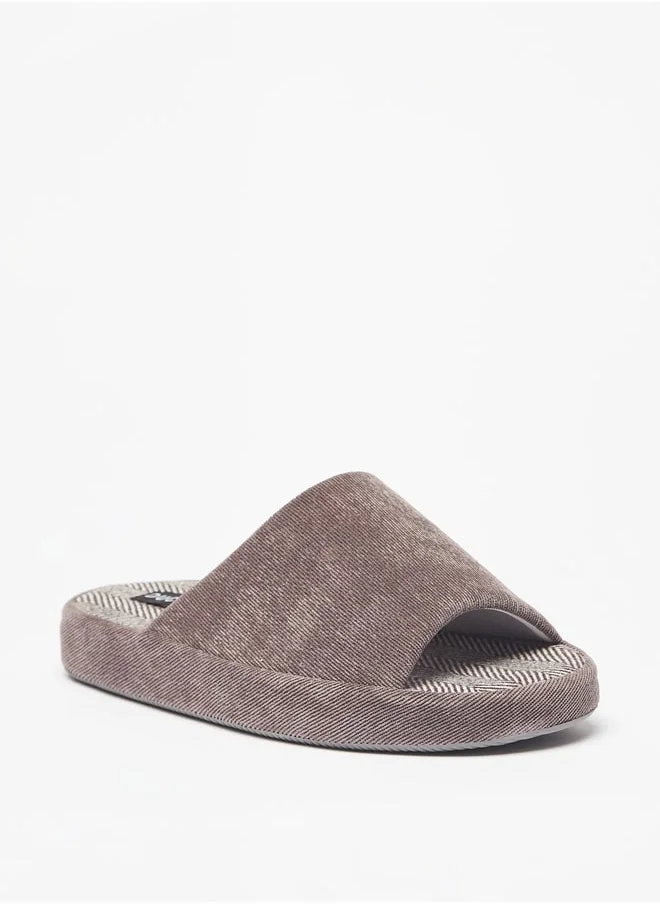 دوتشيني Men's Textured Bedroom Slippers