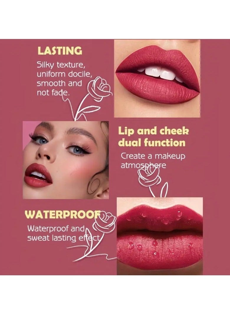 راني دراجون أحمر شفاه لامع خالد-مقاوم لللطخات ، ارتداء طويل الأمد مع تركيبة لا تشوبه شائبة وغير لاصقة-ماكياج غير لامع أنيق لهدايا عيد الحب - Image 4