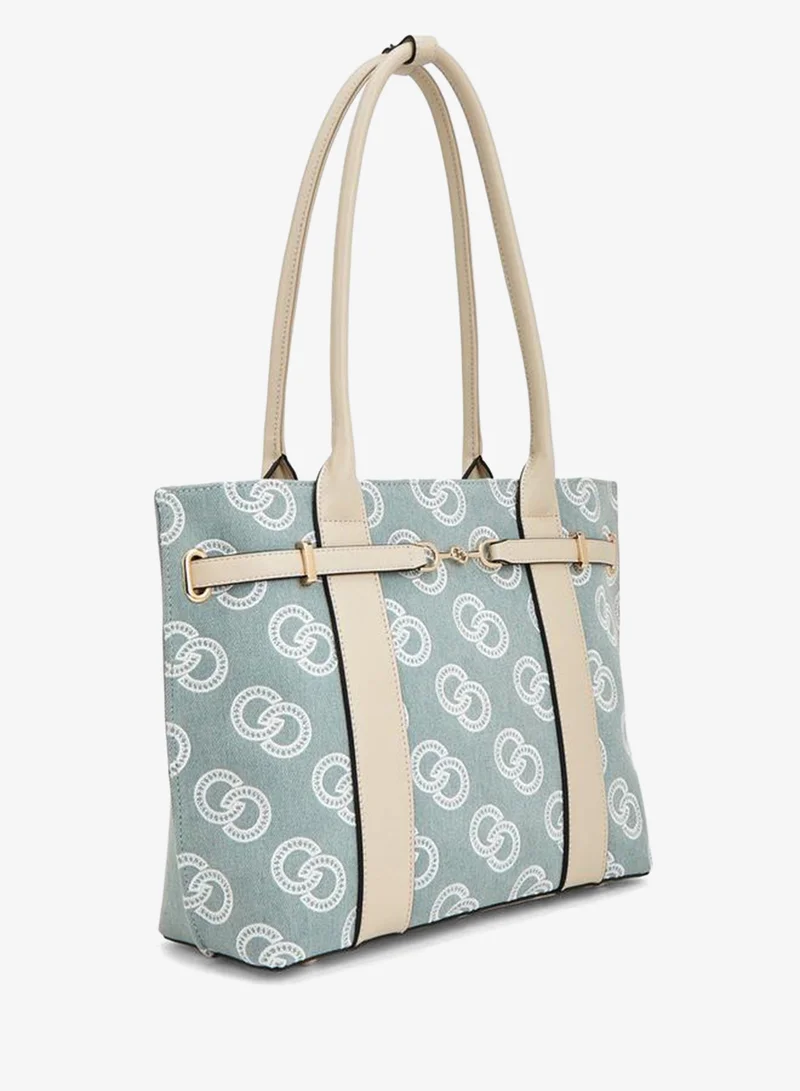 سيليست Embroidered Tote Bag With Double Handle