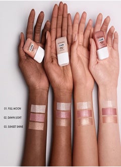 سيفورا هايلايتر سائل Make It Glow من مجموعة سيفورا - لون 02 Dawn Light (لون الشمبانيا المضيء) - تركيبة خفيفة الوزن وقابلة للبناء والمزج للحصول على لمسة نهائية مشرقة وندية - 10 مل  - Image 5