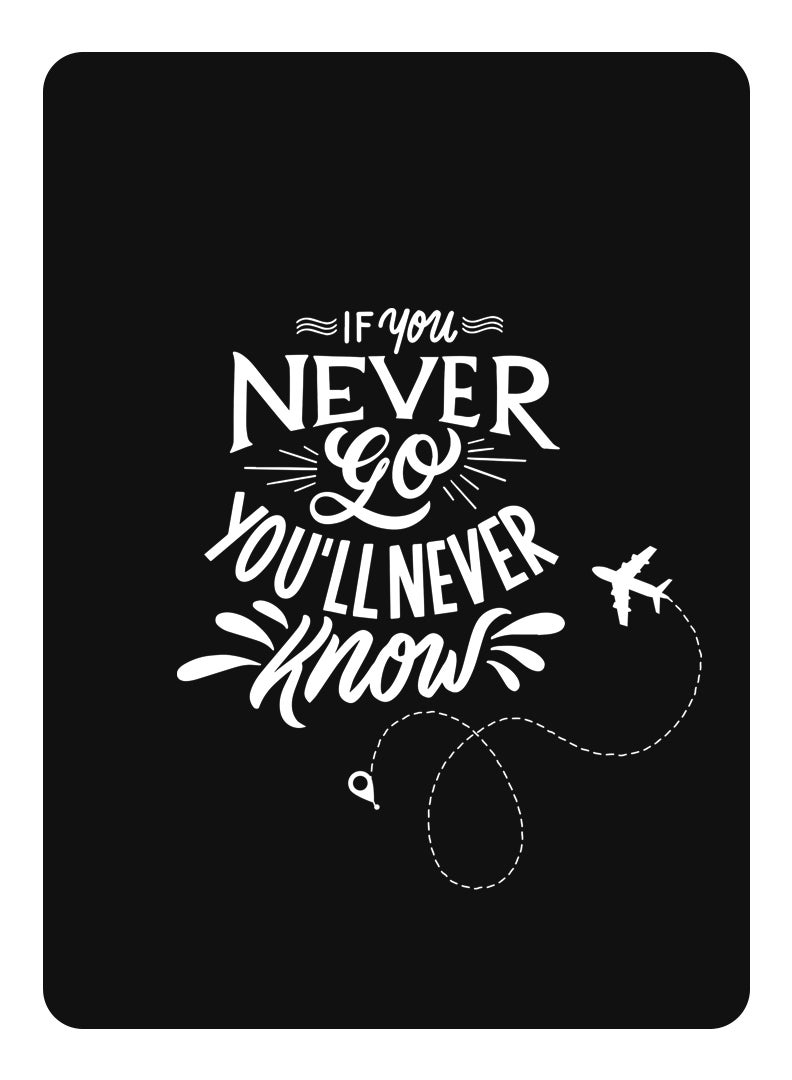 Theodor Protective Flip Case For Apple iPad Mini 6 With Trifold Stand Auto Wake Sleep Shockproof Cover If you never go you will never Know - Image 1