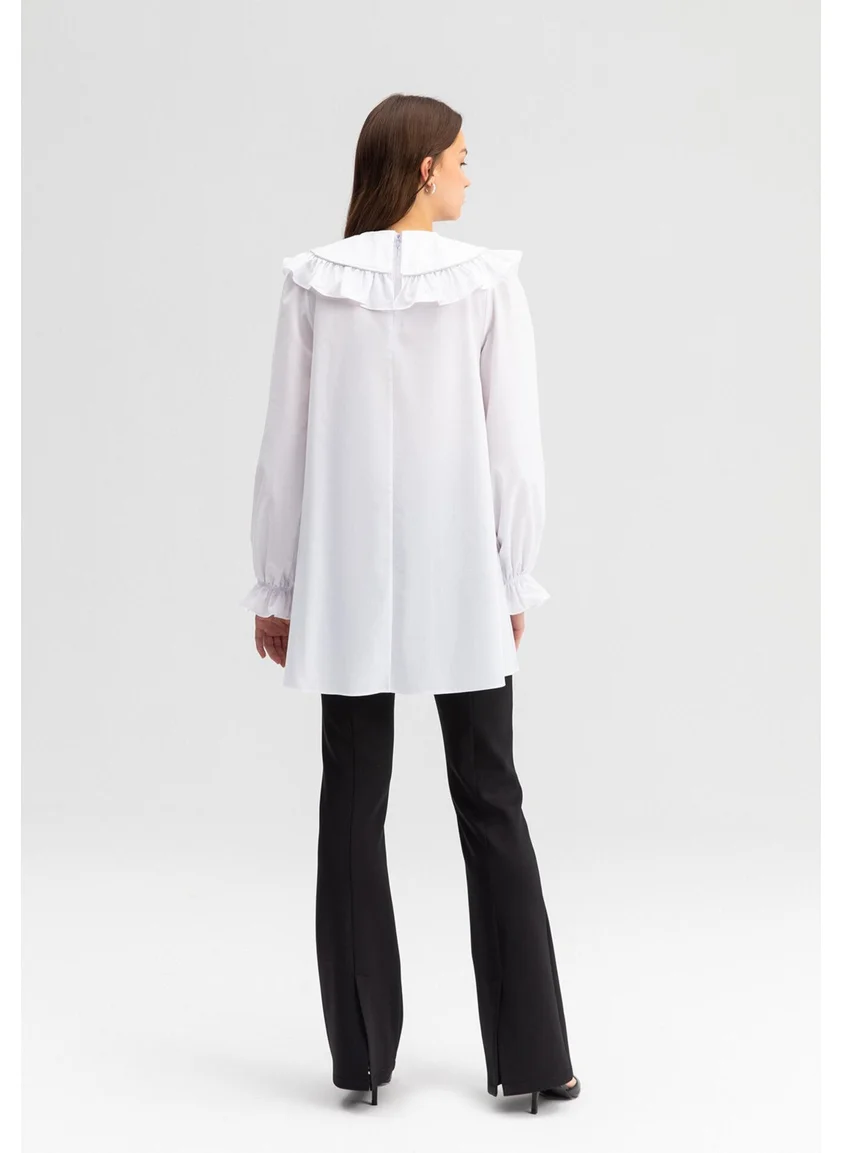 Touche Long Collar Tunic