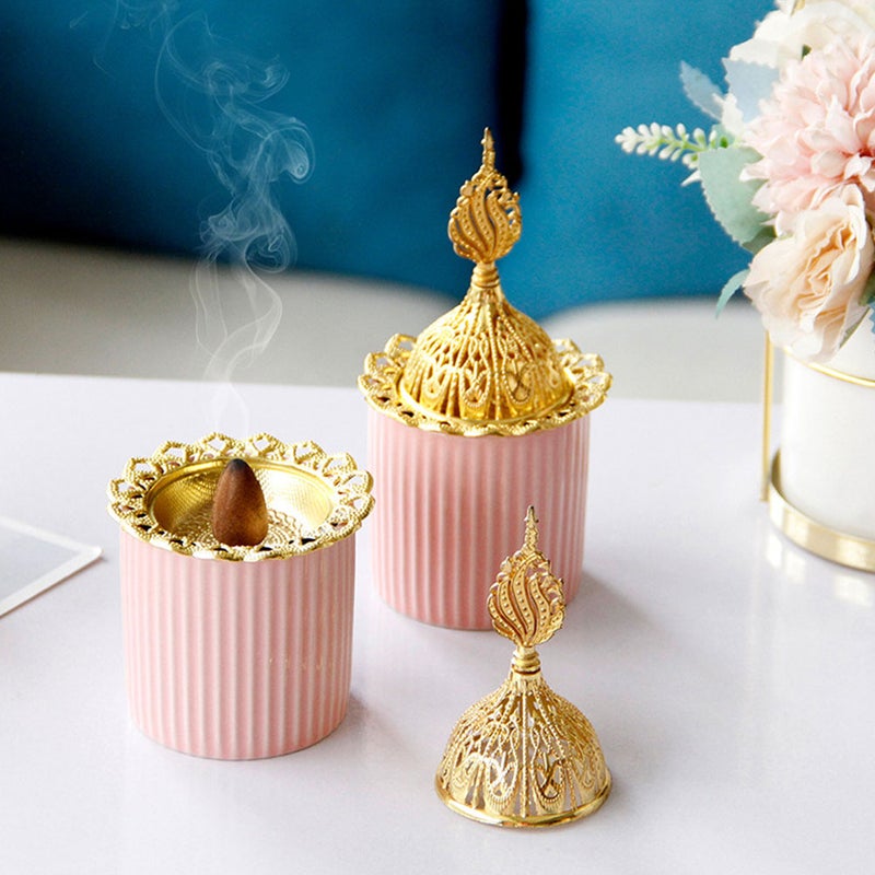 Ceramic Incense Burner Tabletop Censer Stove Incense Cone Burner Middle East Incense Burner - Image 3