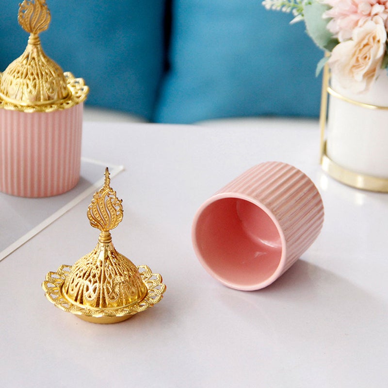Ceramic Incense Burner Tabletop Censer Stove Incense Cone Burner Middle East Incense Burner - Image 4