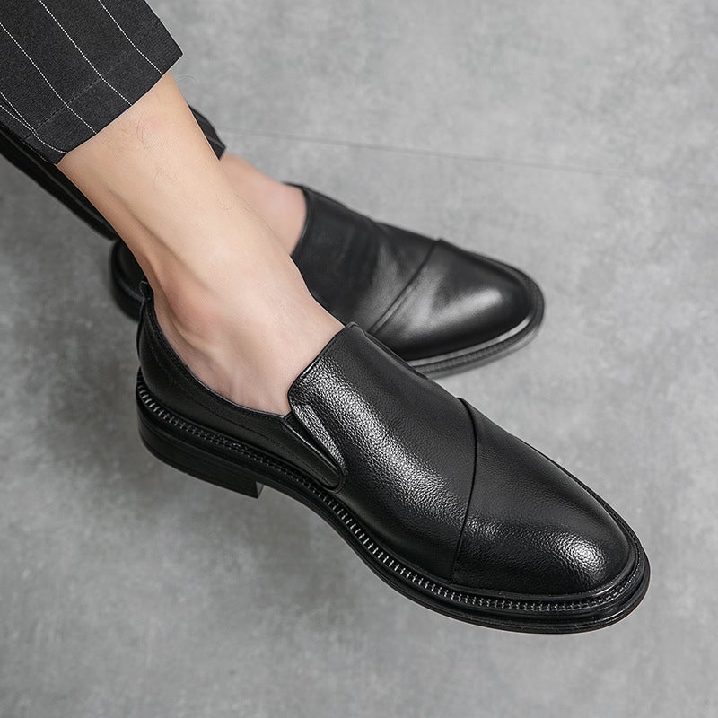 Plus Size Leather Shoes Men'S 2024 British Casual Business Dress Men'S Shoes Suit Shoes Wedding Groom Shoes 46 Size - Image 3