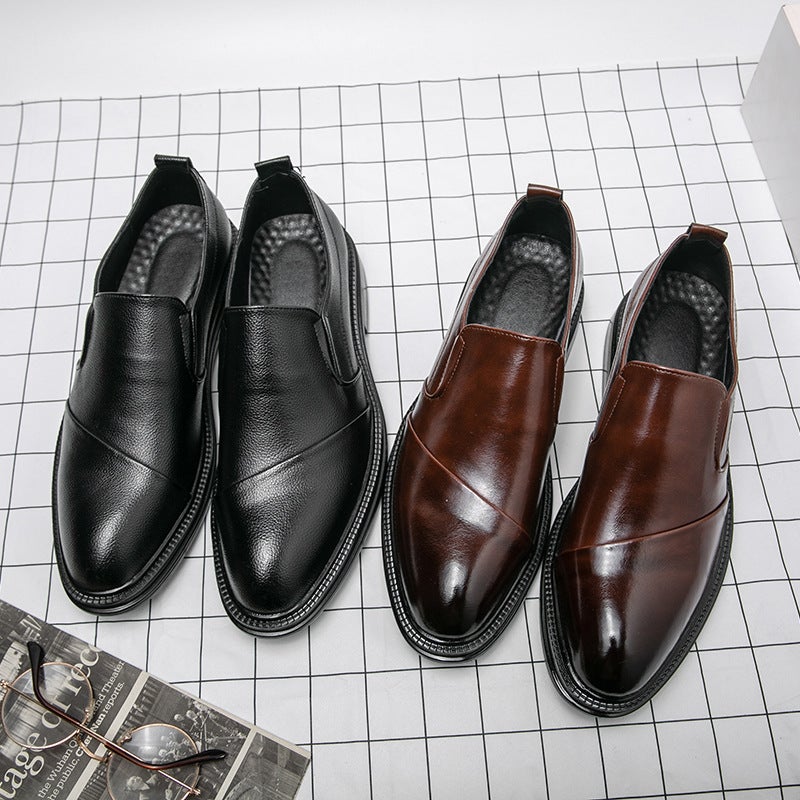 Plus Size Leather Shoes Men'S 2024 British Casual Business Dress Men'S Shoes Suit Shoes Wedding Groom Shoes 46 Size - Image 5