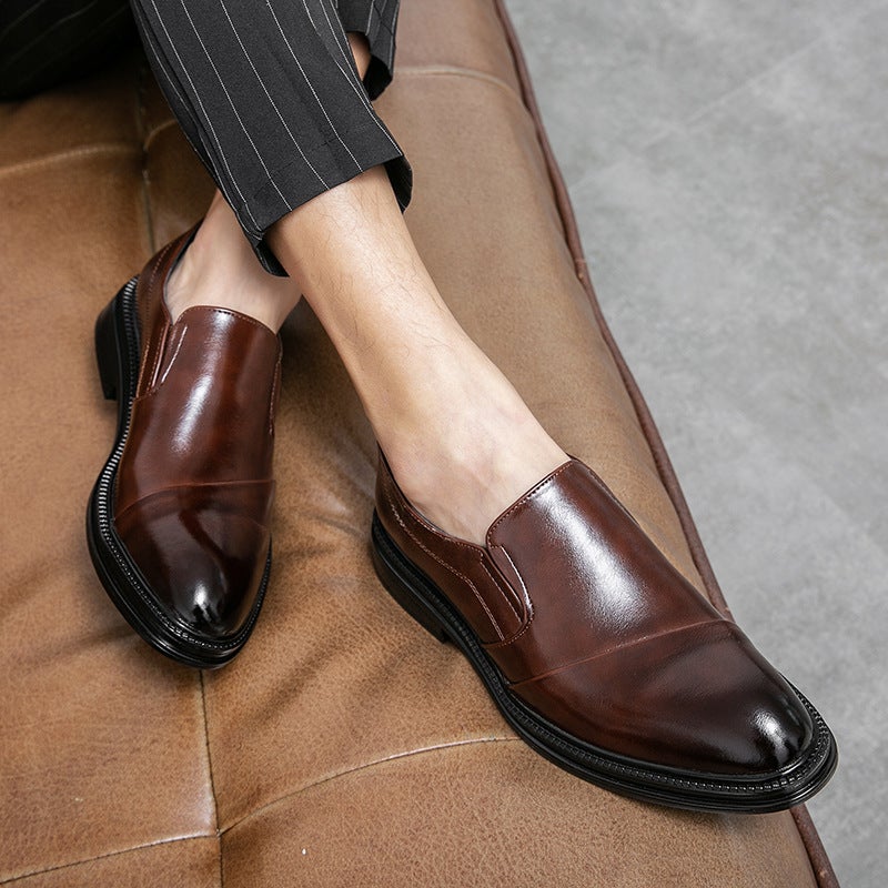 Plus Size Leather Shoes Men'S 2024 British Casual Business Dress Men'S Shoes Suit Shoes Wedding Groom Shoes 46 Size - Image 4