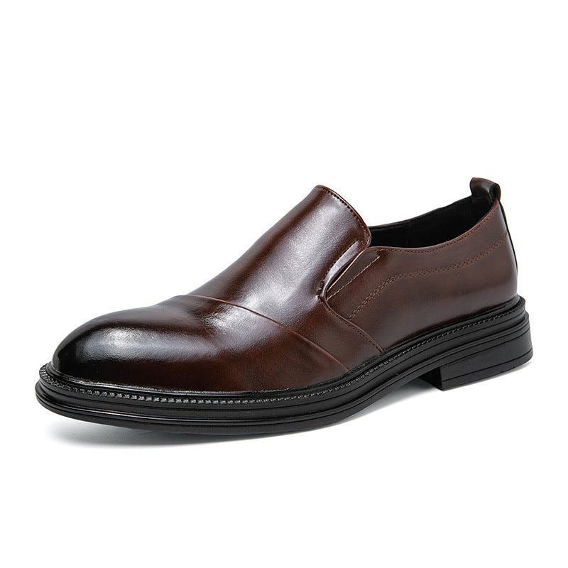 Plus Size Leather Shoes Men'S 2024 British Casual Business Dress Men'S Shoes Suit Shoes Wedding Groom Shoes 46 Size - Image 1