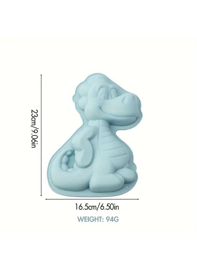 Pink Dinosaur Silicone Cake Pan Baking Mold Oven Accessory Kitchen Gadget - Image 3
