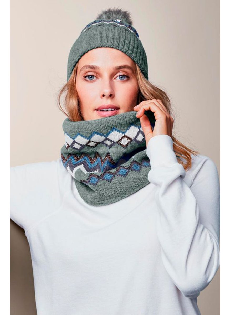 Tchibo Women Textured Scarves, Grey Combo  - Image 1