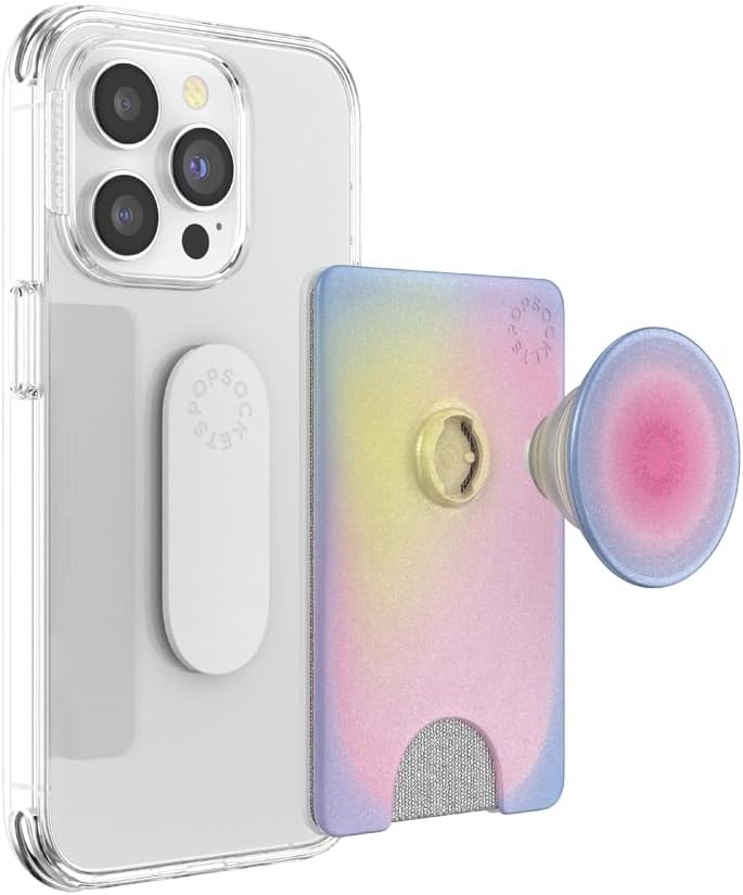 Phone Wallet with Expanding Kickstand, Phone Card Holder - Aura