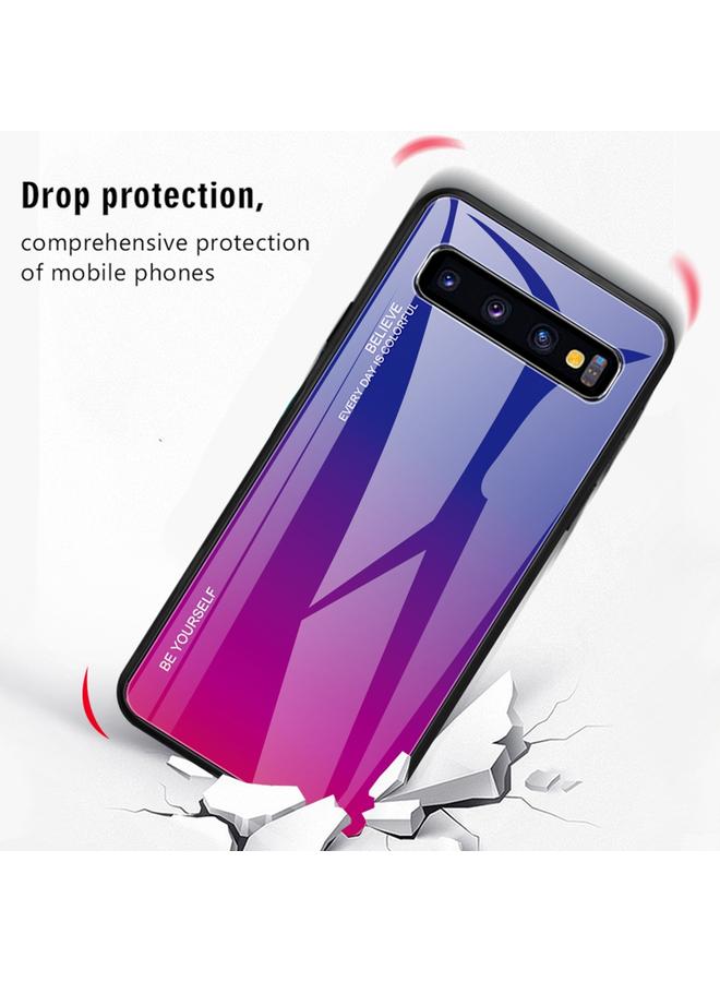 S-TOP Case For Galaxy S10 5G Gradient Color Glass Case - Image 3