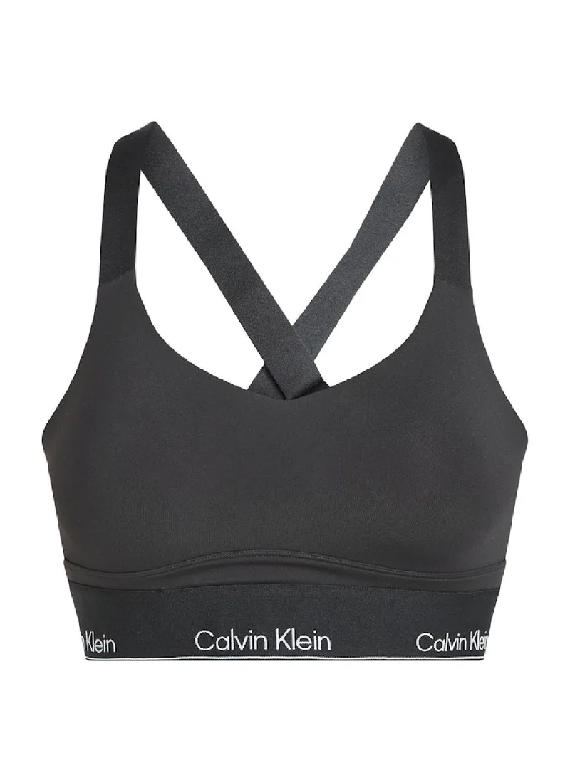 CALVIN KLEIN Women's High Support Sports Bra - Polyester Blend, Black