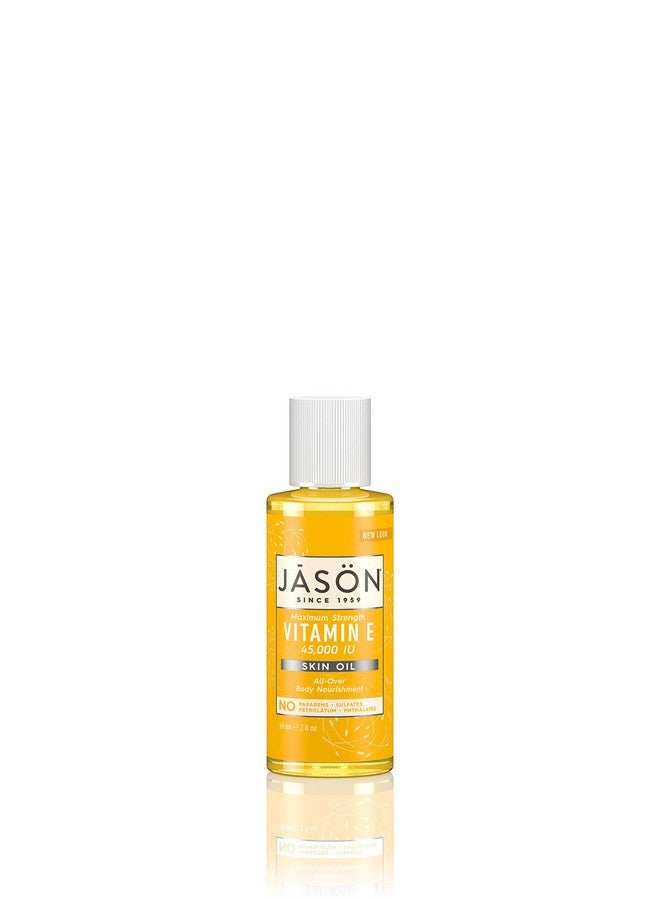 JASON Vitamin E 45,000 IU Skin Oil, Maximum Strength, 2 Ounce Bottle