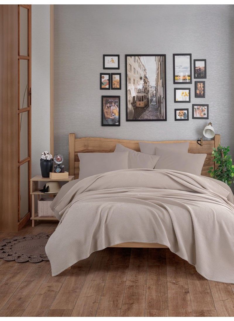 Eponj Home Ecocel Pique Cover Double 200x230cm Karde Mink Gray  - Image 2