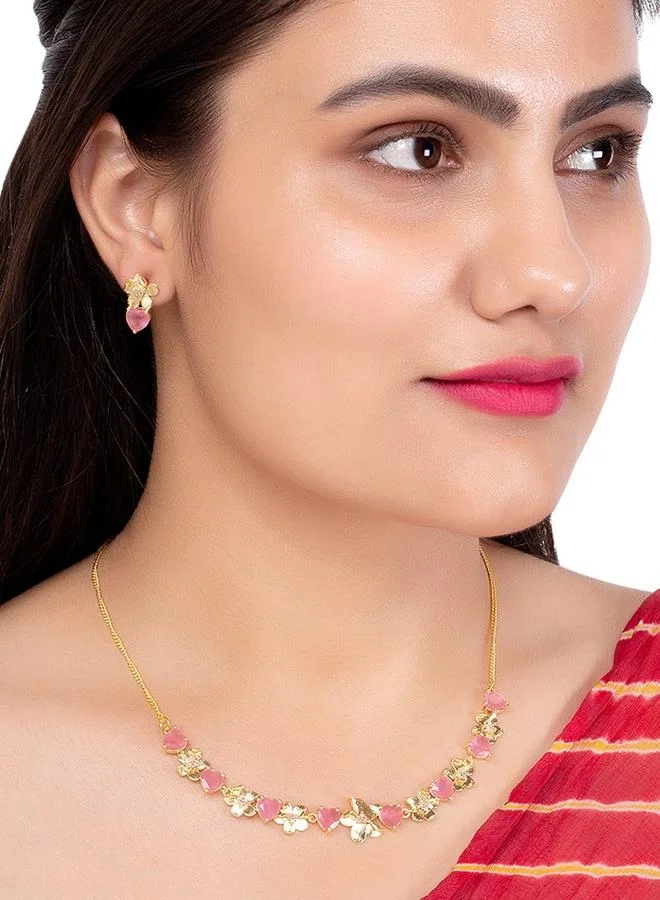 فويلا Love Paradise Floral Gem Necklace Set