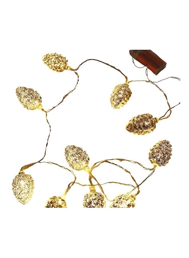 NIBEMINENT 20 LED Globe String Lights With Battery Operated Yellow 10feet - Image 1