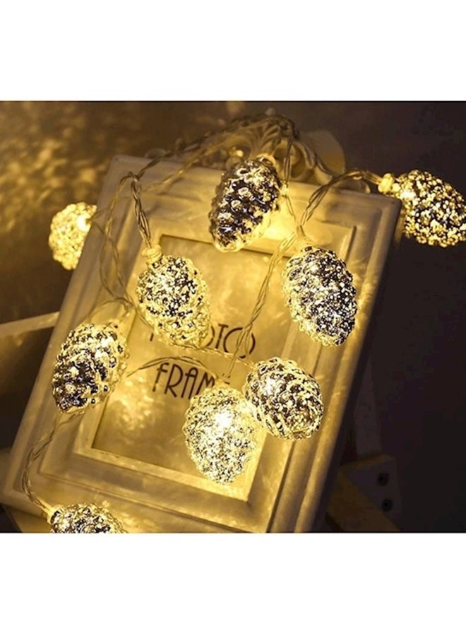 NIBEMINENT 20 LED Globe String Lights With Battery Operated Yellow 10feet - Image 2