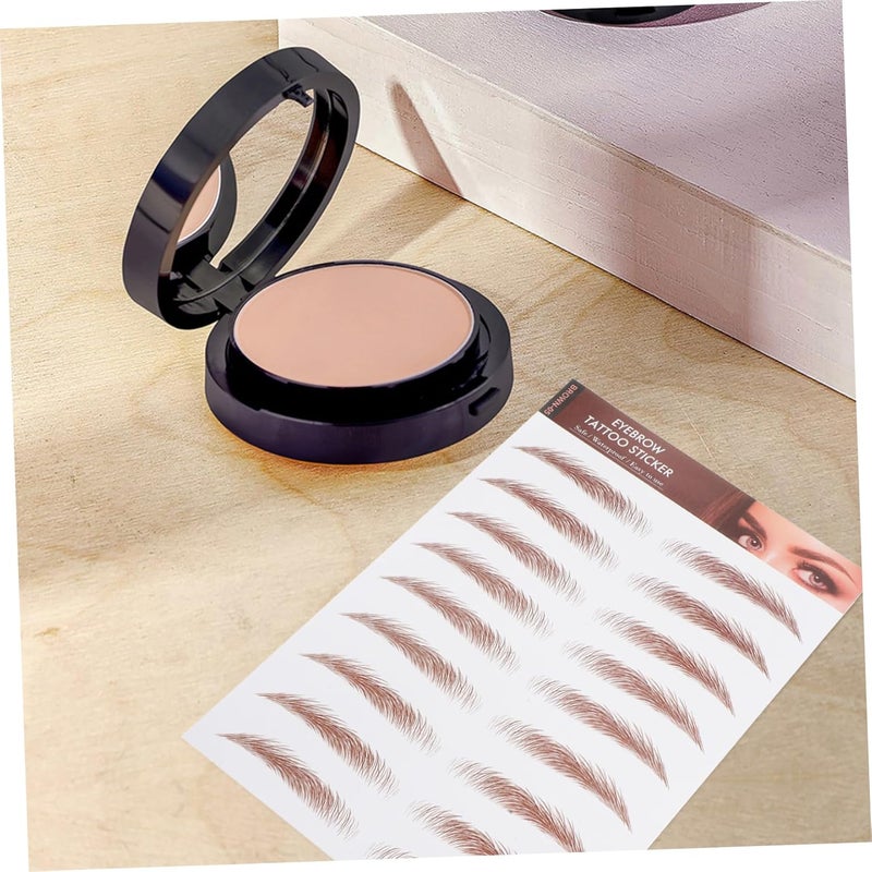 6sheets Temporary Eyebrow Tattoos Natural-looking Sticker Decals for Women Effect - Image 4