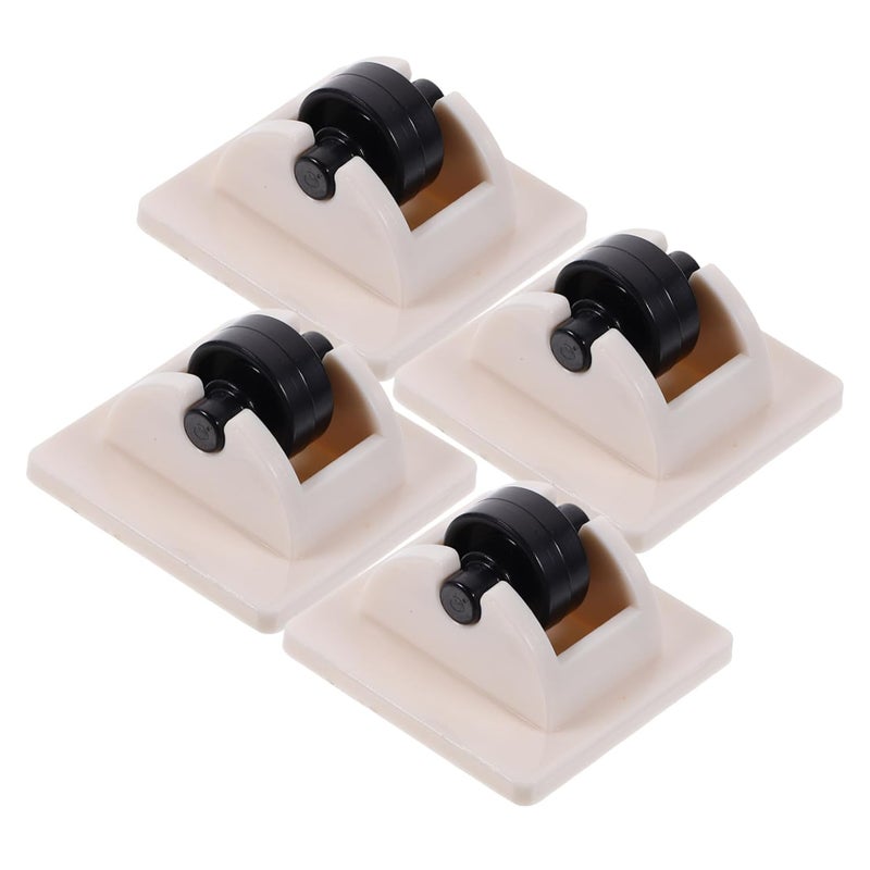 4Pcs Adhesive Mini Wheels Non Swivel Caster For Small Appliances Moving - Image 2